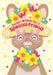 Easter Card for Special Friend – Traditional Easter Lamb with Blossoming Flowers