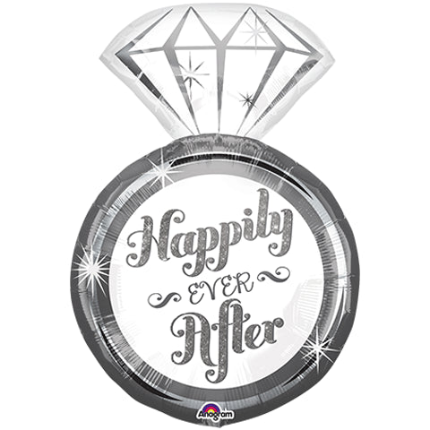 Happily Ever After 27" Foil Balloon (Optional Helium Inflation)
