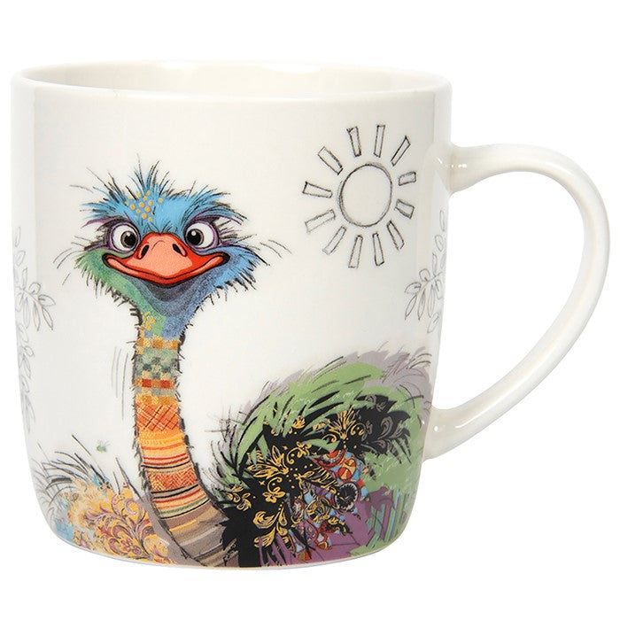 Bug Art Mug Oscar Ostrich