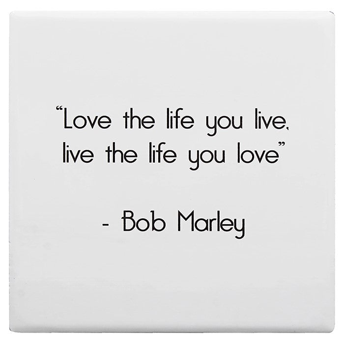 Wise Word Coaster Love The Life