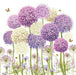 Birthday Card for Friend or Relative – Beautiful Allium Flower Illustrations