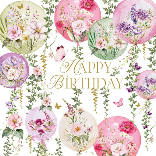 Birthday Card for Friend or Relative – Pretty Festive Colorful Balloons