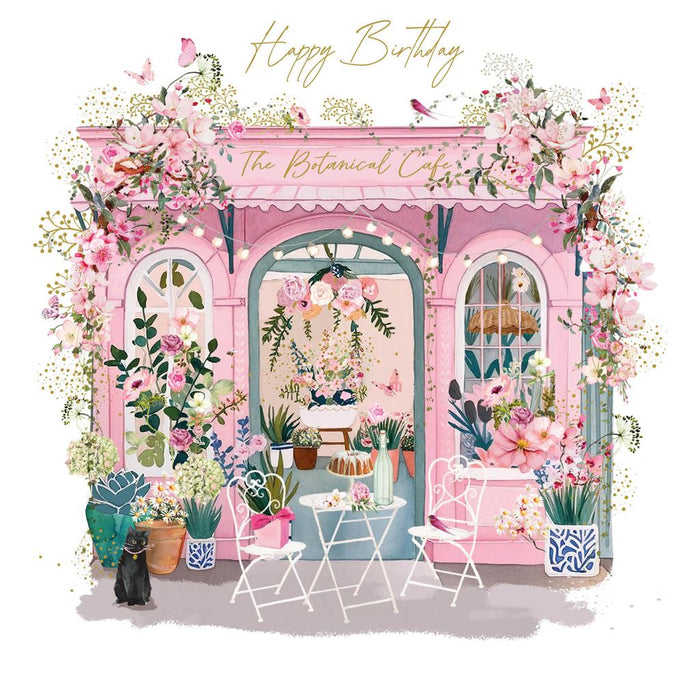 Birthday Card for Friend or Relative – Artistic Painted Flower Field