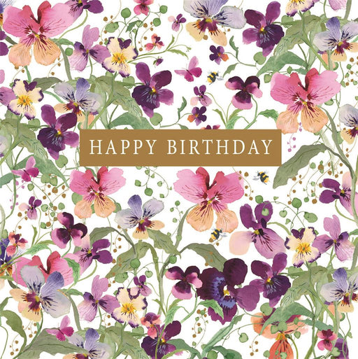 Birthday Card for Friend or Relative – Soft Floral Arrangement with Berries