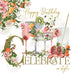 Birthday Card for Friend or Relative – Garden Birds and Floral Border