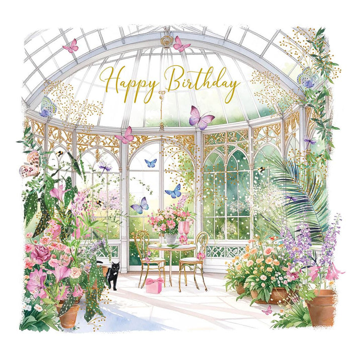 Birthday Card for Friend or Relative – Soft Pastel Peony and Blossom Bouquet