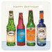 Birthday Card for Friend or Relative – Artistic Craft Beers and Brewery Illustration