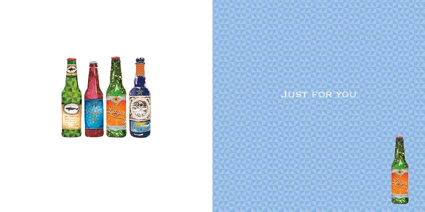 Birthday Card for Friend or Relative – Artistic Craft Beers and Brewery Illustration