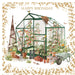 Birthday Card for Friend or Relative – Charming Greenhouse and Garden Tools Illustration