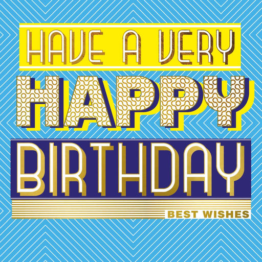 Birthday Card for Friend or Relative – Bold and Colorful Birthday Celebration Text