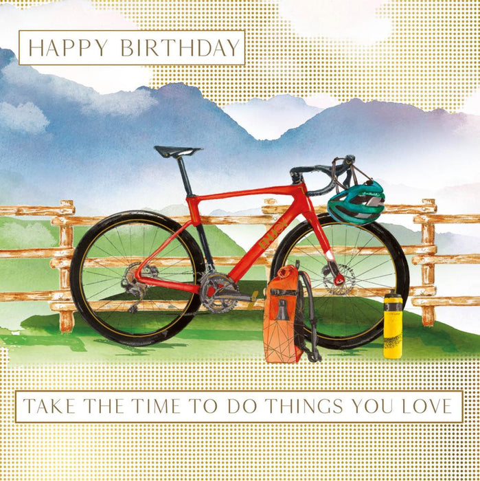 Birthday Card for Friend or Relative – Mountain Bike Adventures and Cycling Design