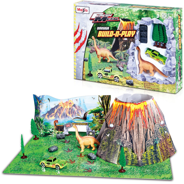 Fresh Metal Dinosaur Build & Play Set