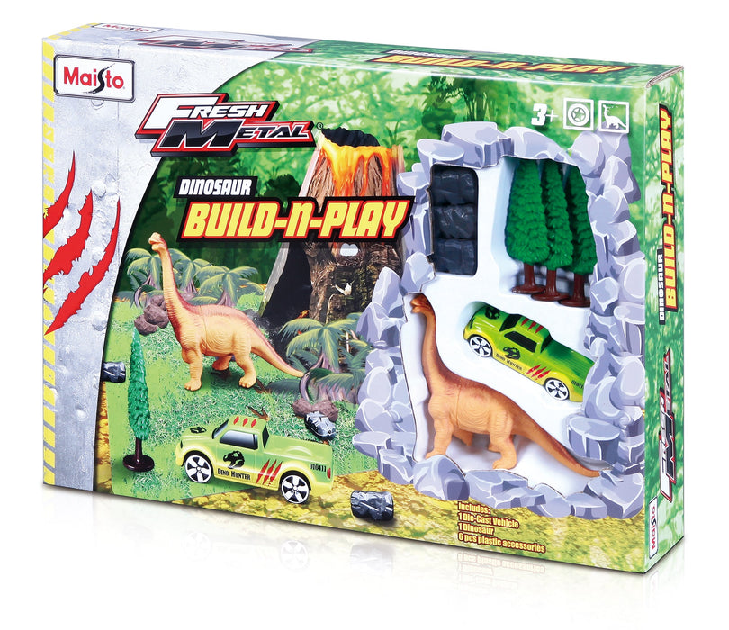 Fresh Metal Dinosaur Build & Play Set
