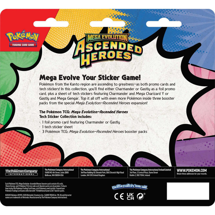 Pokémon TCG: Mega Evolution Ascended Heroes - Tech Sticker Collection ...