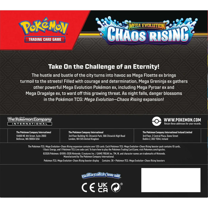 Pokémon TCG: Mega Evolution Chaos Rising - Boosters Display CDU (36)