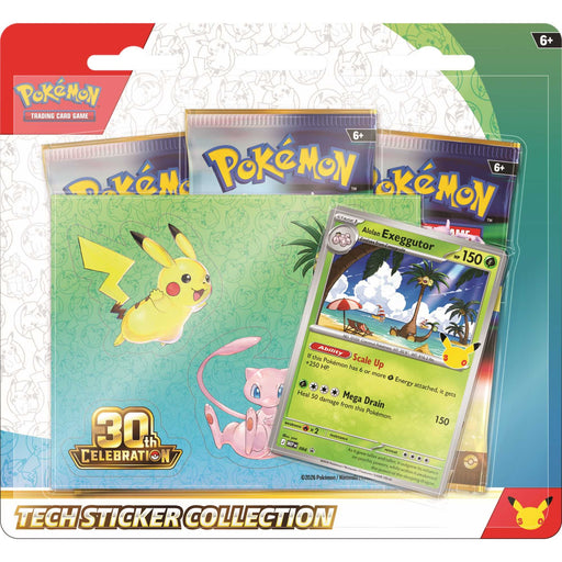 Pokémon TCG: Tech Sticker Collection - 30th Celebration (Assorted)