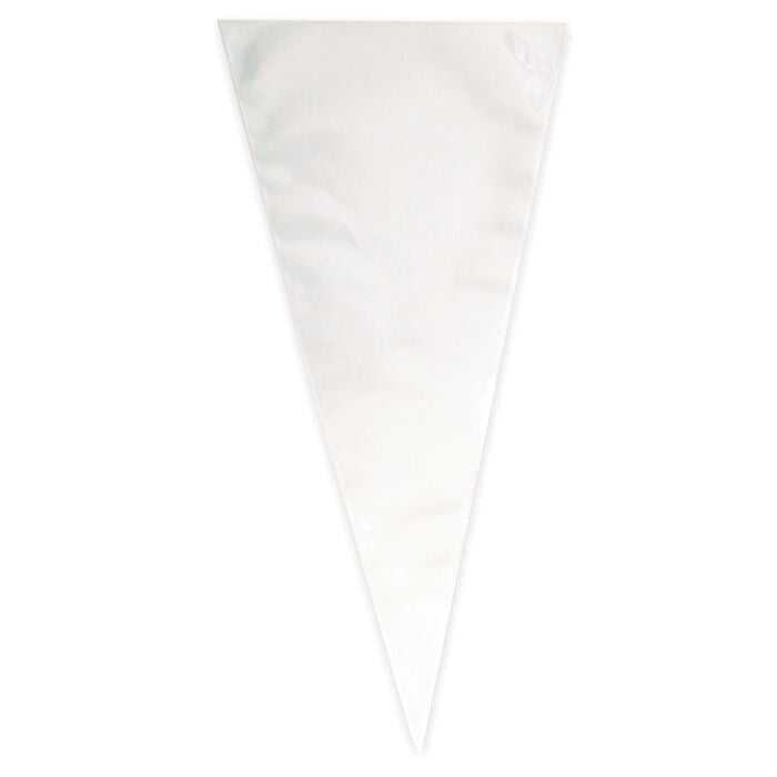 Cone Shape Bags 25 Pack - Triangle Sweet Party Gift Bags - Clear