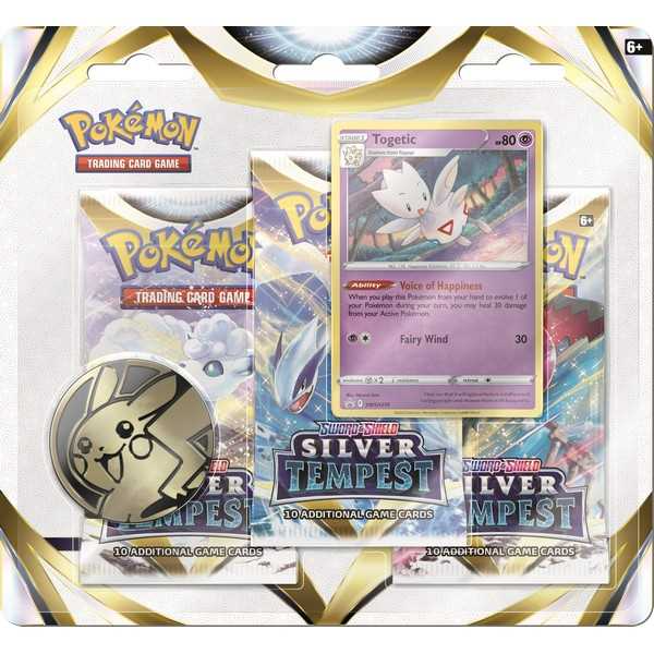 Pokémon TCG: Sword & Shield 12 - Silver Tempest 3 Pack Booster Blister