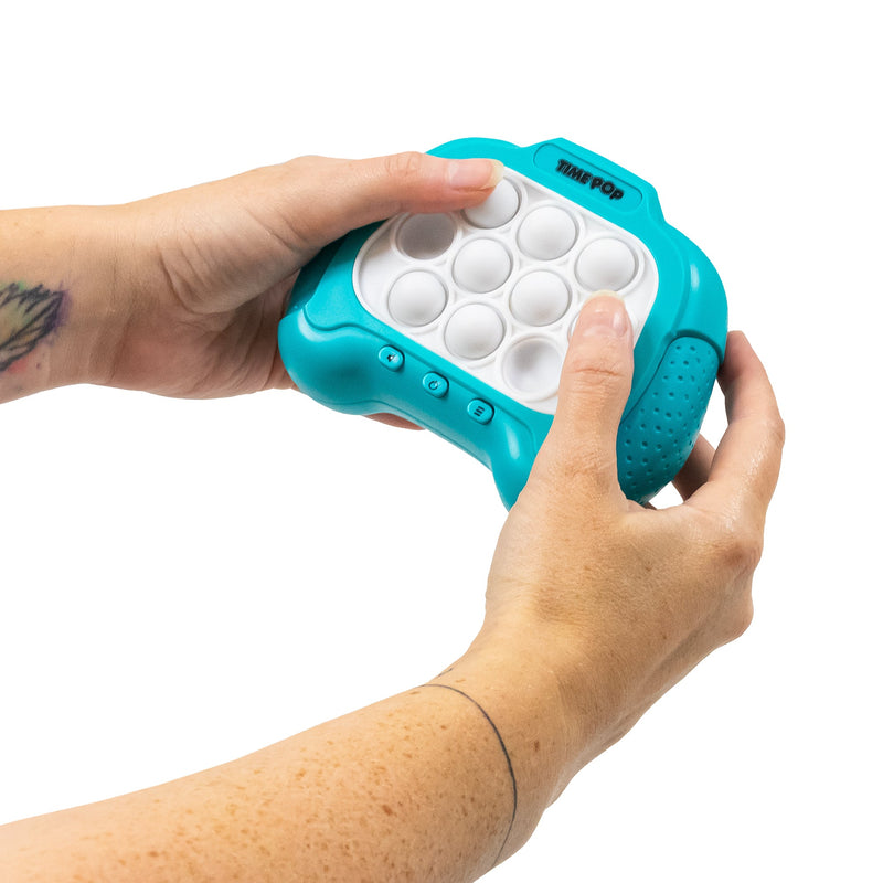 Time Pop Light Up Push Popper Game Blue
