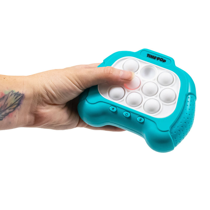 Time Pop Light Up Push Popper Game Blue