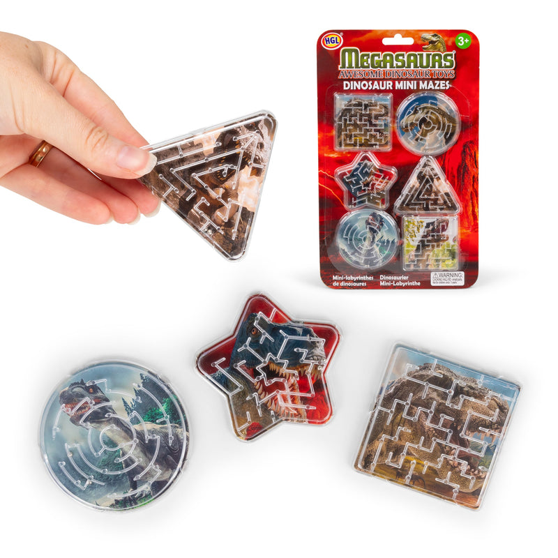 6Pk Dinosaur Mini Mazes