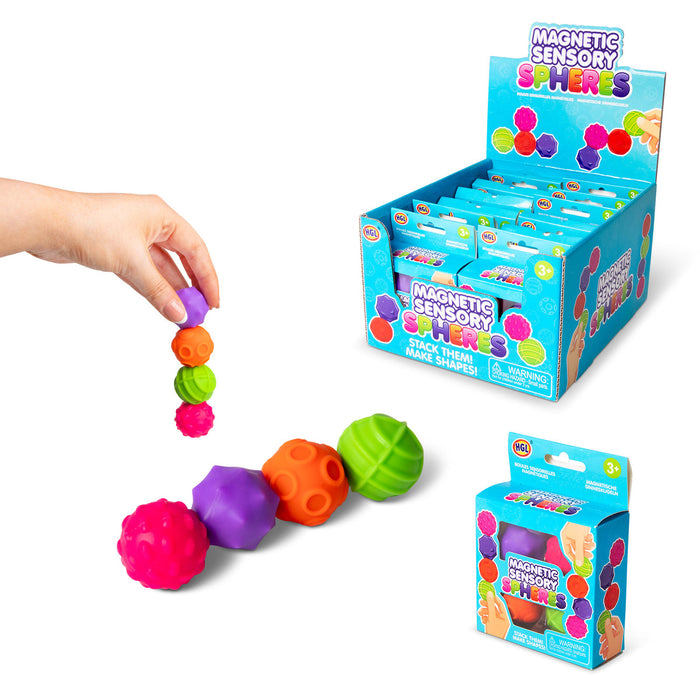 Magnetic Spheres (4-Pack) Textured Magnetic Balls