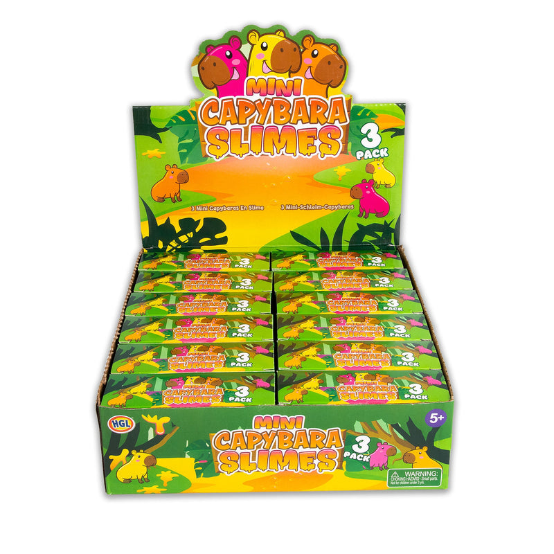 Mini Capybara Slimes 3Pk