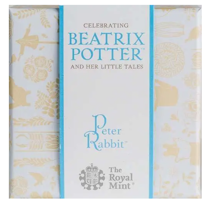 Peter Rabbit part of Beatrix Potter coloured 50p coin release by Royal Mint