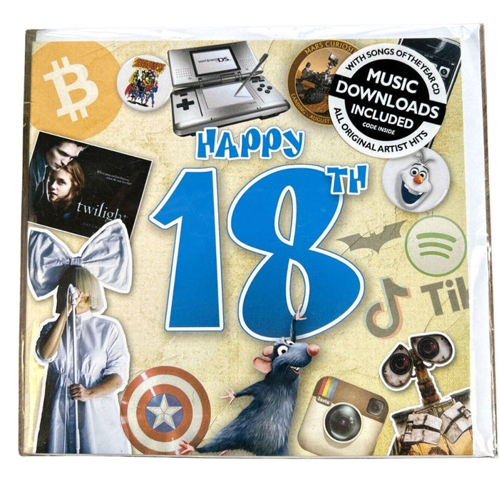 Happy 18th Birthday CD Music Greeting Card Special Year
