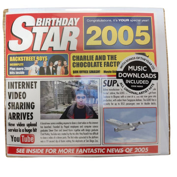 Birthday Star 2005 CD Music Greeting Card Special Year