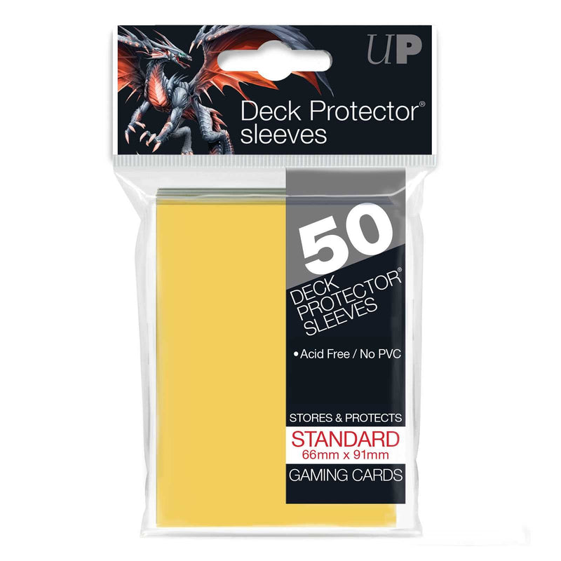 Ultra PRO Standard Deck Protectors (50ct) - Yellow