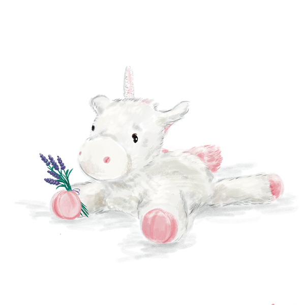 Warmies Laying Unicorn Warm or Cool Plush