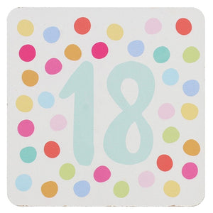 Wendy Jones-Blackett Multi Dot 18 Coaster