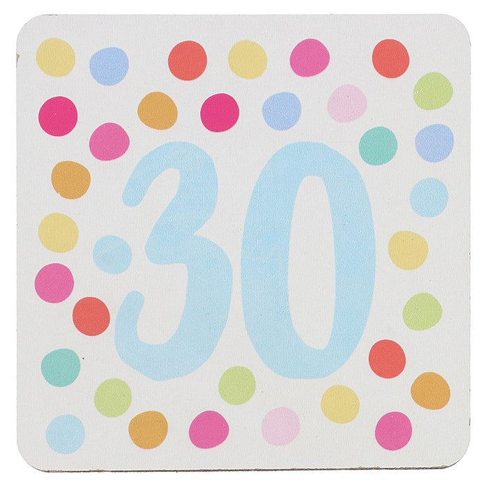 Wendy Jones-Blackett Multi Dot 30 Coaster