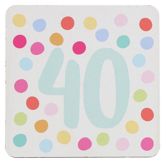 Wendy Jones-Blackett Multi Dot 40 Coaster