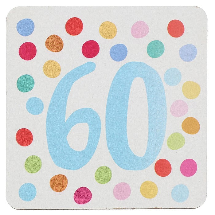 Wendy Jones-Blackett Multi Dot 60 Coaster