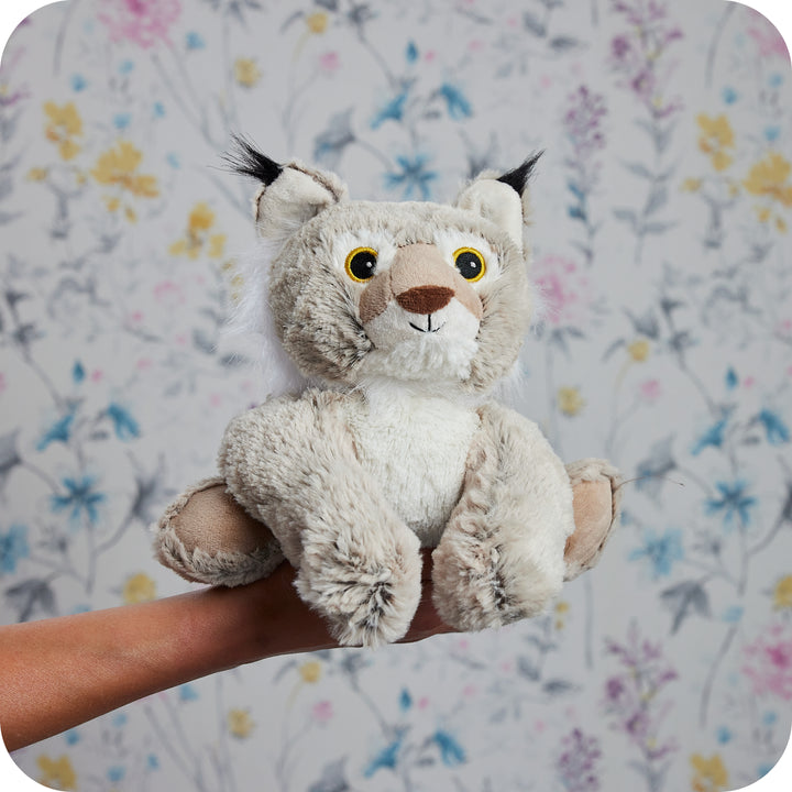 Bobcat by Warmies® Hug Me, Warm or Cool Plush