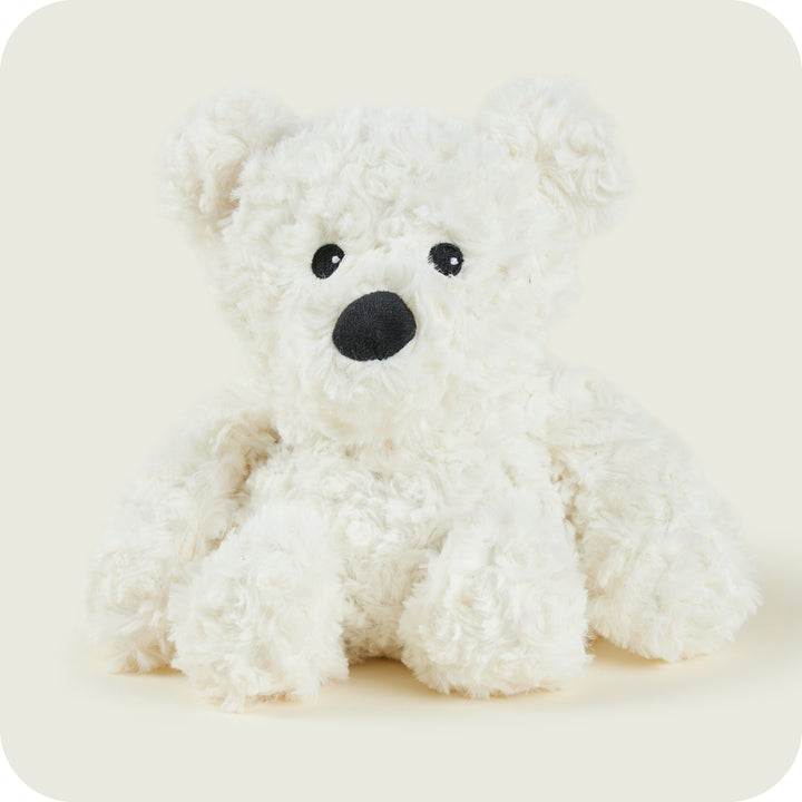 Warmies Cream Curly Bear  Warm/Cool Plush