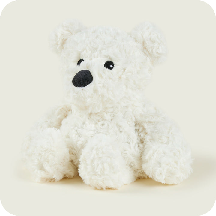Warmies Cream Curly Bear  Warm/Cool Plush