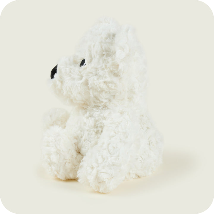 Warmies Cream Curly Bear  Warm/Cool Plush