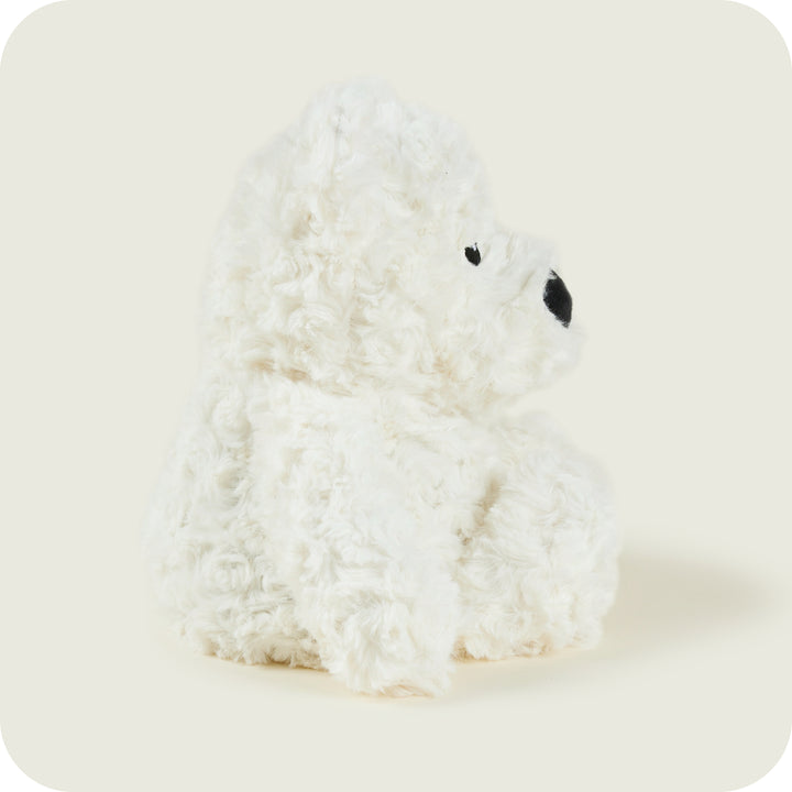 Warmies Cream Curly Bear  Warm/Cool Plush