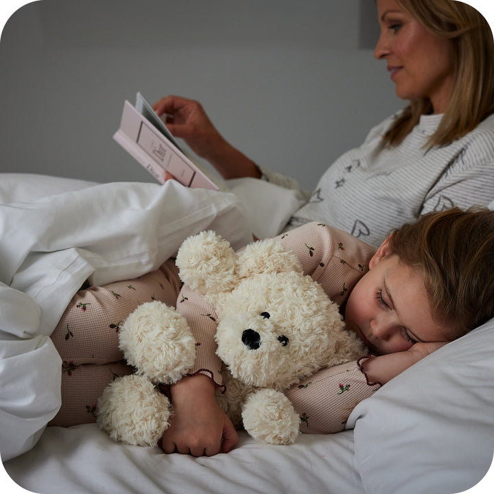 Warmies Cream Curly Bear  Warm/Cool Plush