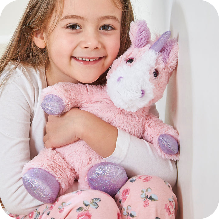 Warmies® Sparkly Pink Unicorn Microwavable Warm/Cool Plush