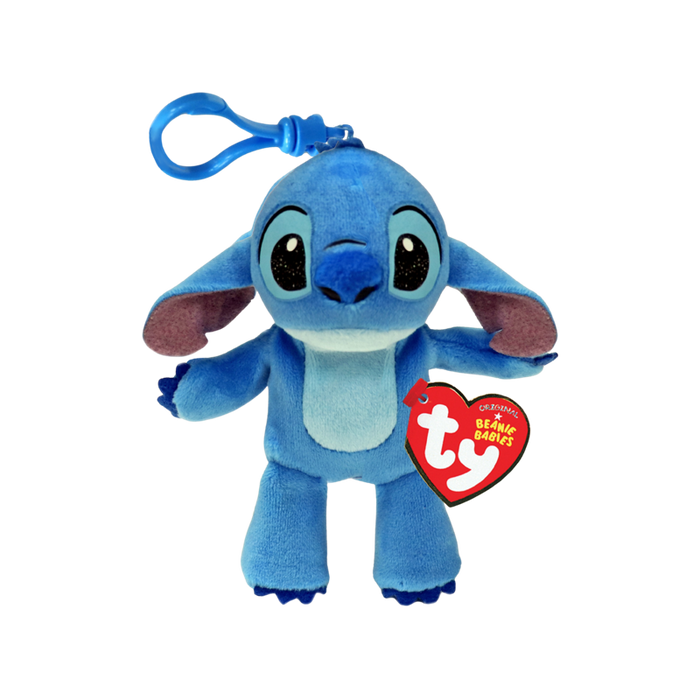 Ty Key Clip - Stitch (Disney Lilo & Stitch) soft toy - front