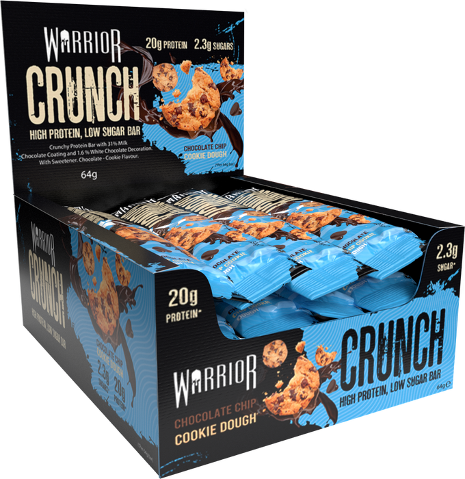 12 x Warrior Crunch Protein Bar 64g (Full Box)