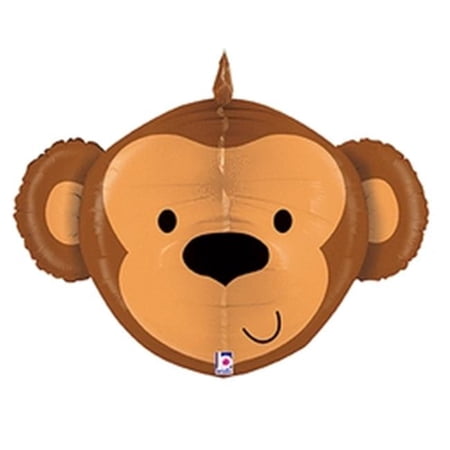 Monkey Dimensionals Supershape Foil Balloon (Optional Helium Inflation)