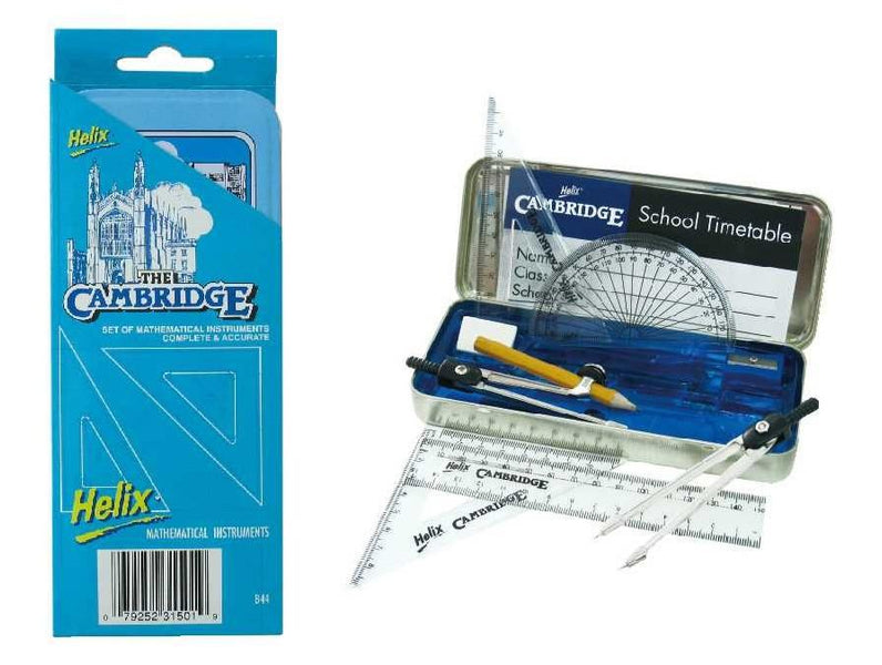 Helix The Cambridge Maths Mathematical Set in Metal Tin
