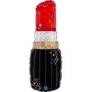 31" Red Lipstick Foil Supershape Balloon (Optional Helium Inflation)
