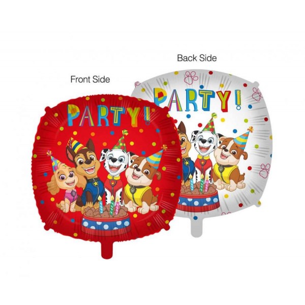 Paw Patrol Party - 17" Foil Helium (Optional Helium Inflation)