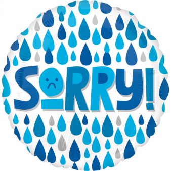 Sorry 18" Foil Balloon (Optional Helium Inflation)